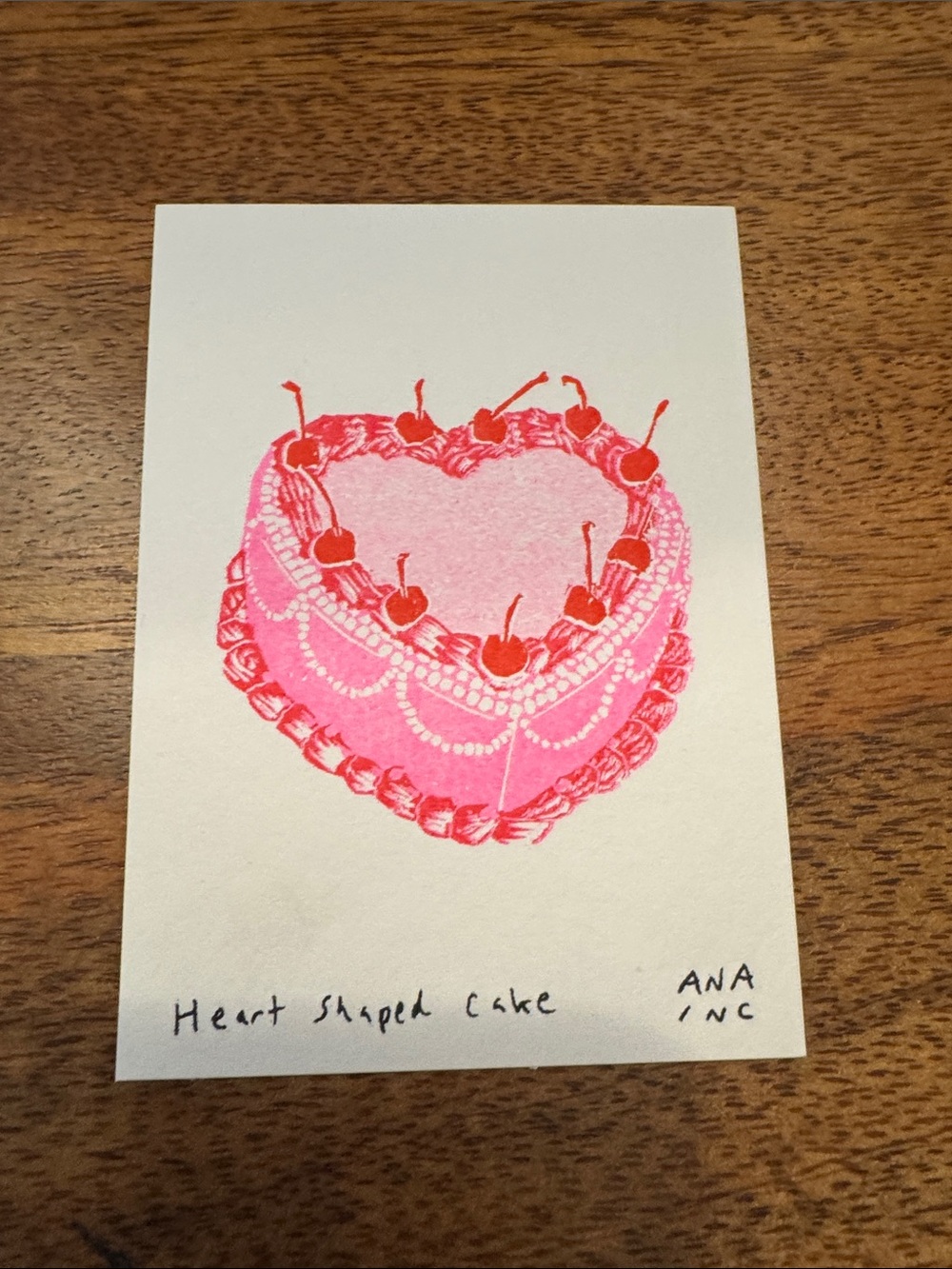Inciardi - Heart Shaped Cake - Mini Print